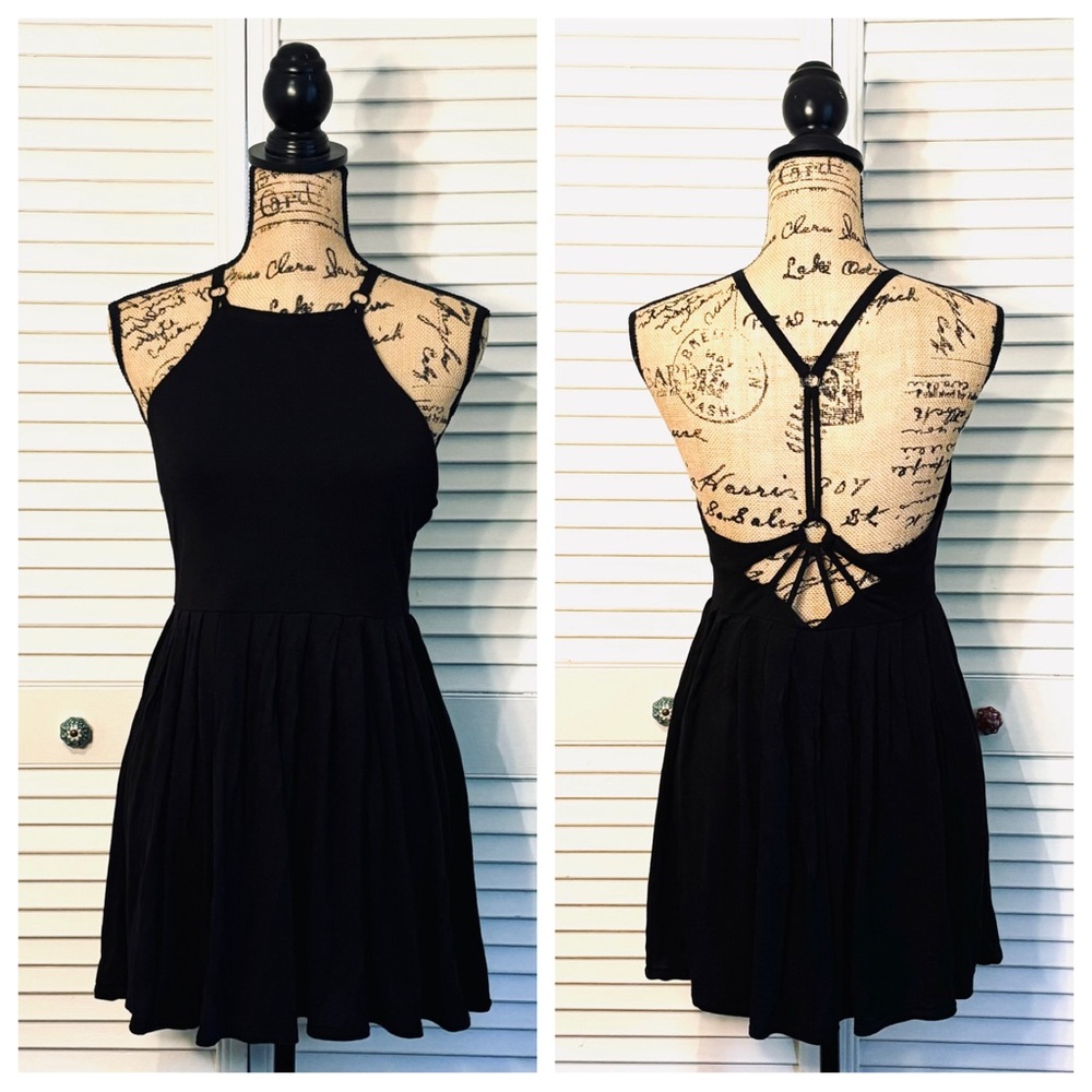 Silence + Noise Black Mini Dress